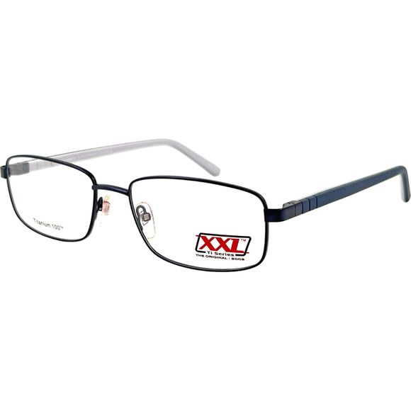 XXL Mammoth Mens Eyeglass Frame Navy - Picture 1 of 5
